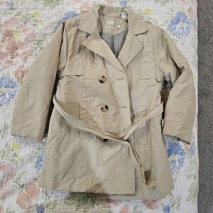 Zara Tan Girl 5-6 Years Old Trench Coat